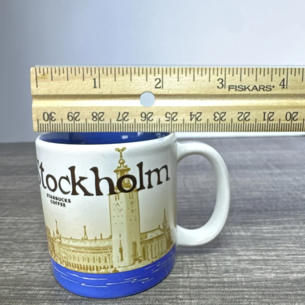 STARBUCKS Been There Series STOCKHOLM Coffee Mug 3 oz 2014 Mini Demitasse Cup